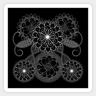 Minimalist Flowers-Mandala Flower Sticker